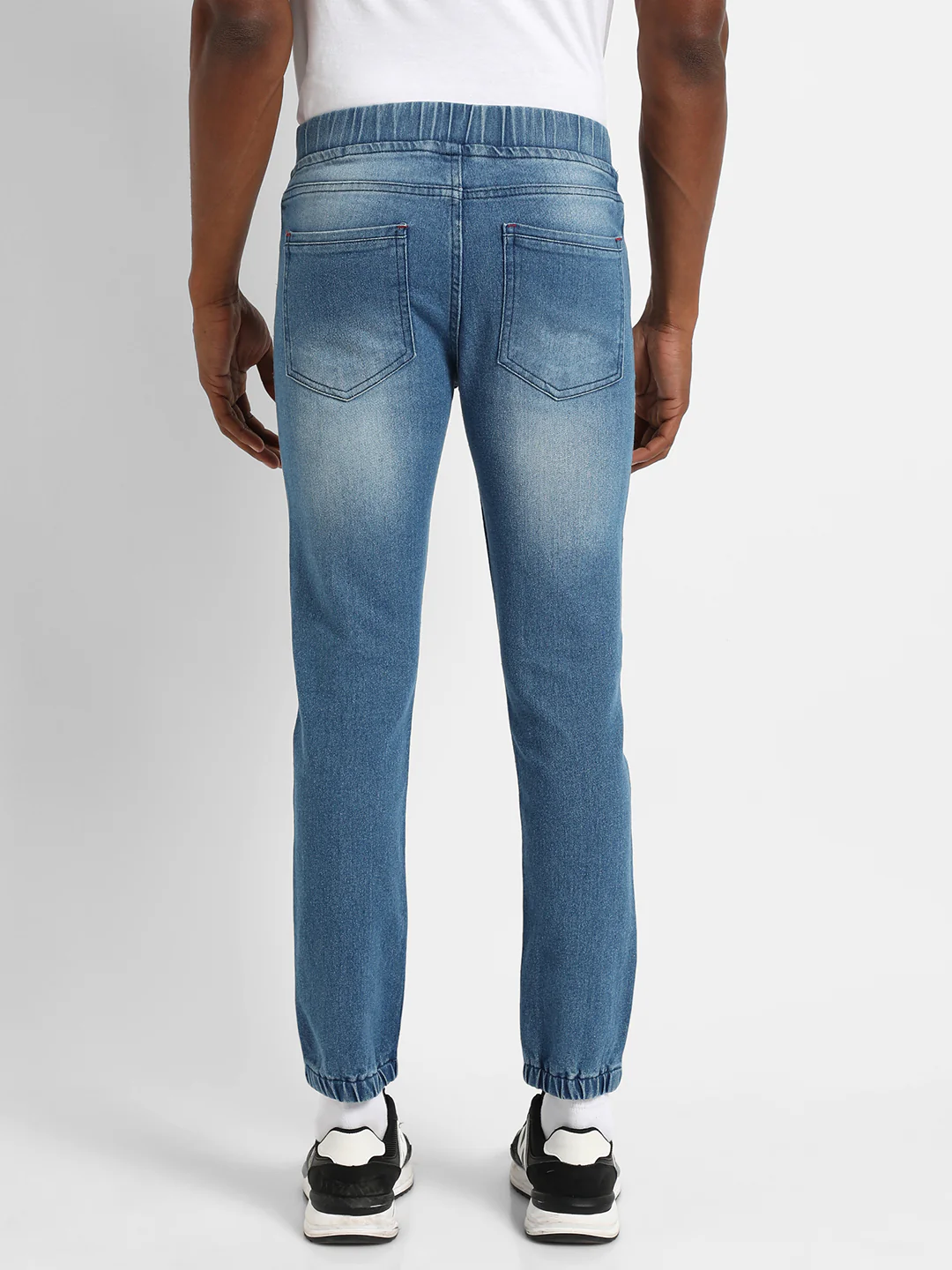 Cinched Hem Denim Jeans - Image 4