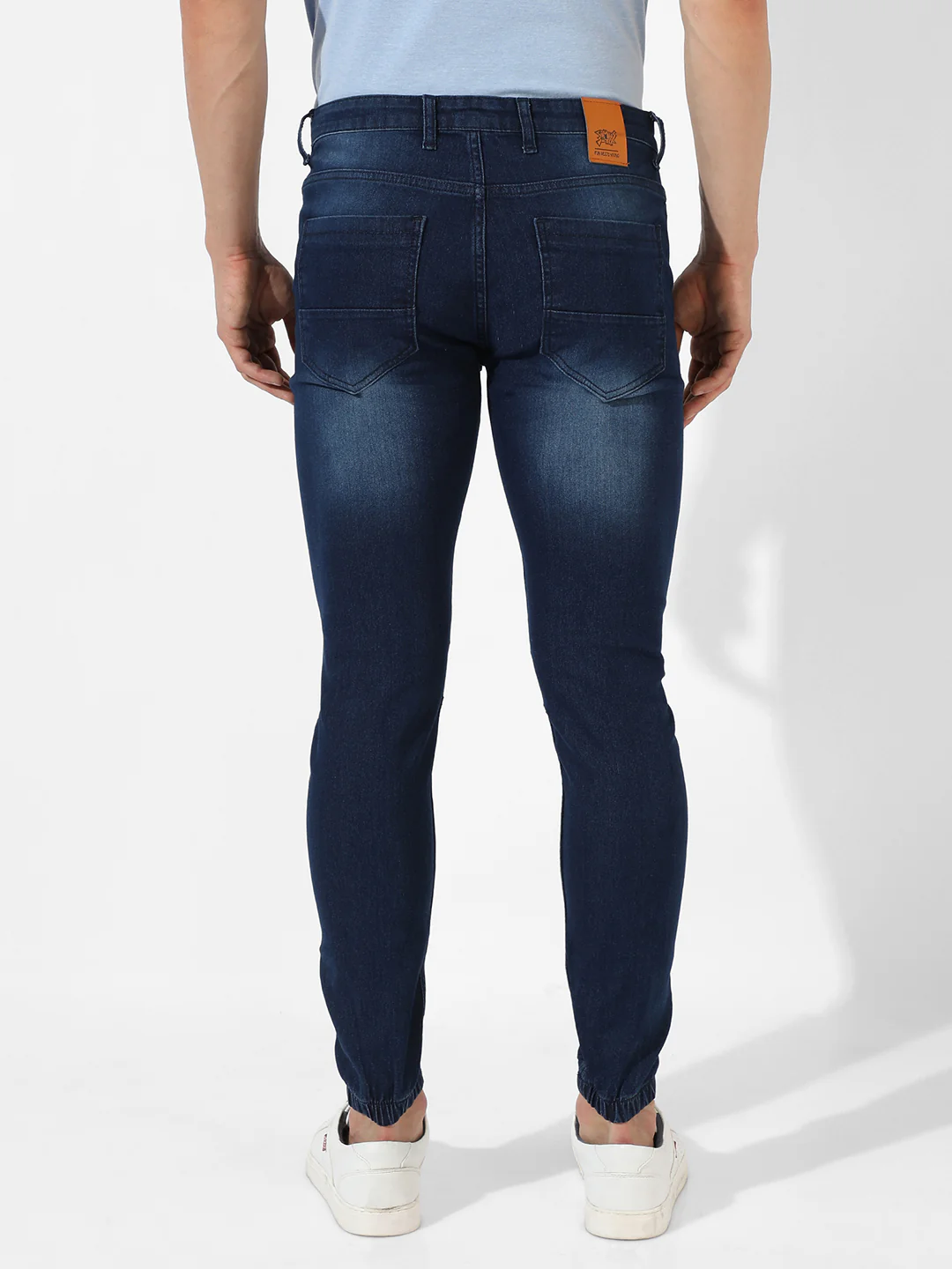 Cinched Hem Denim Jeans - Image 4