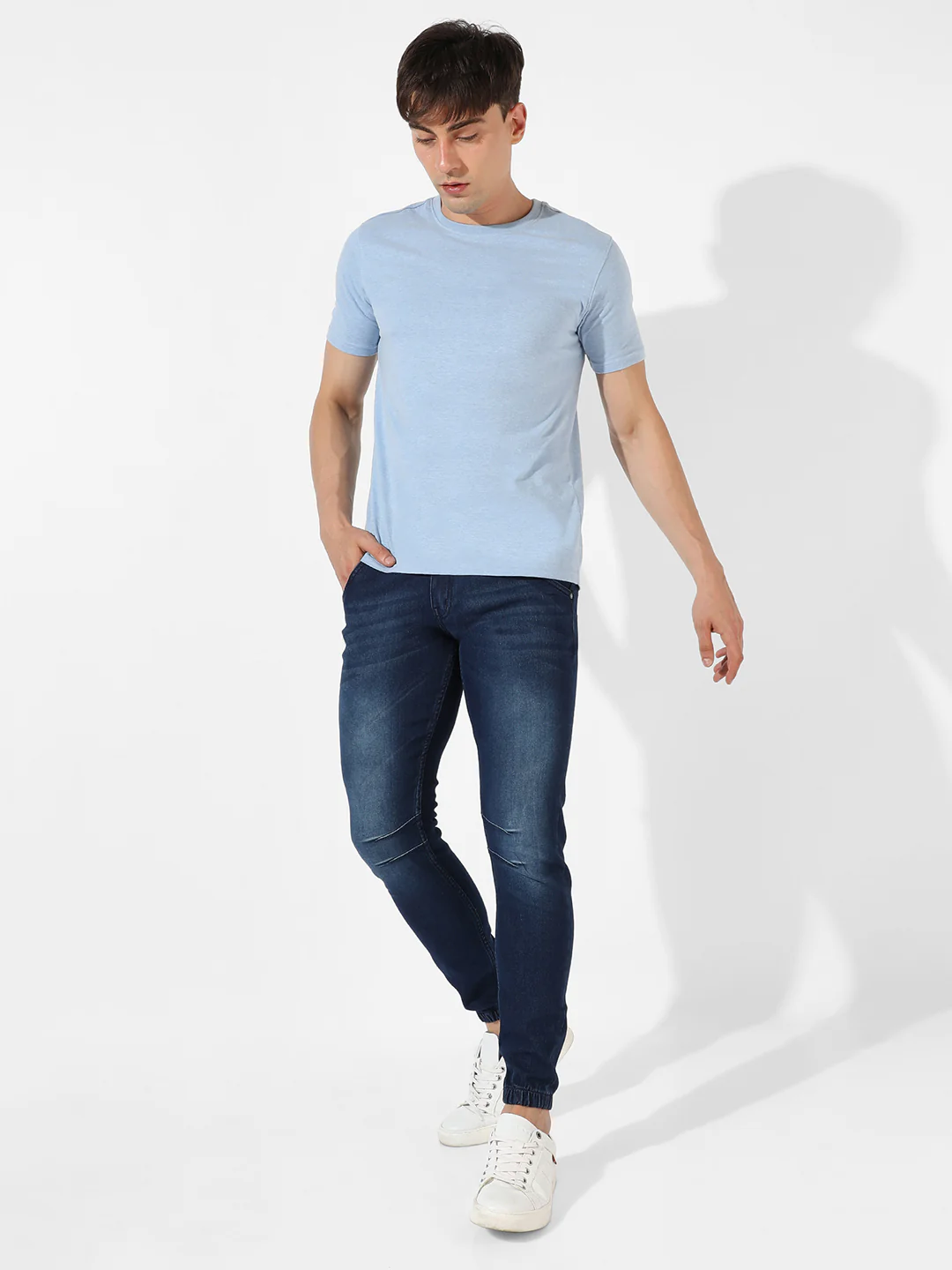 Cinched Hem Denim Jeans - Image 5