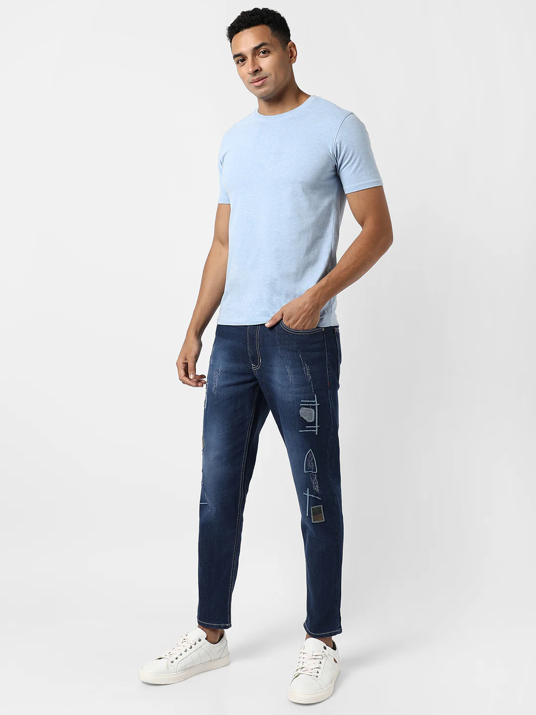 Embroidered Denim Jeans - Image 5