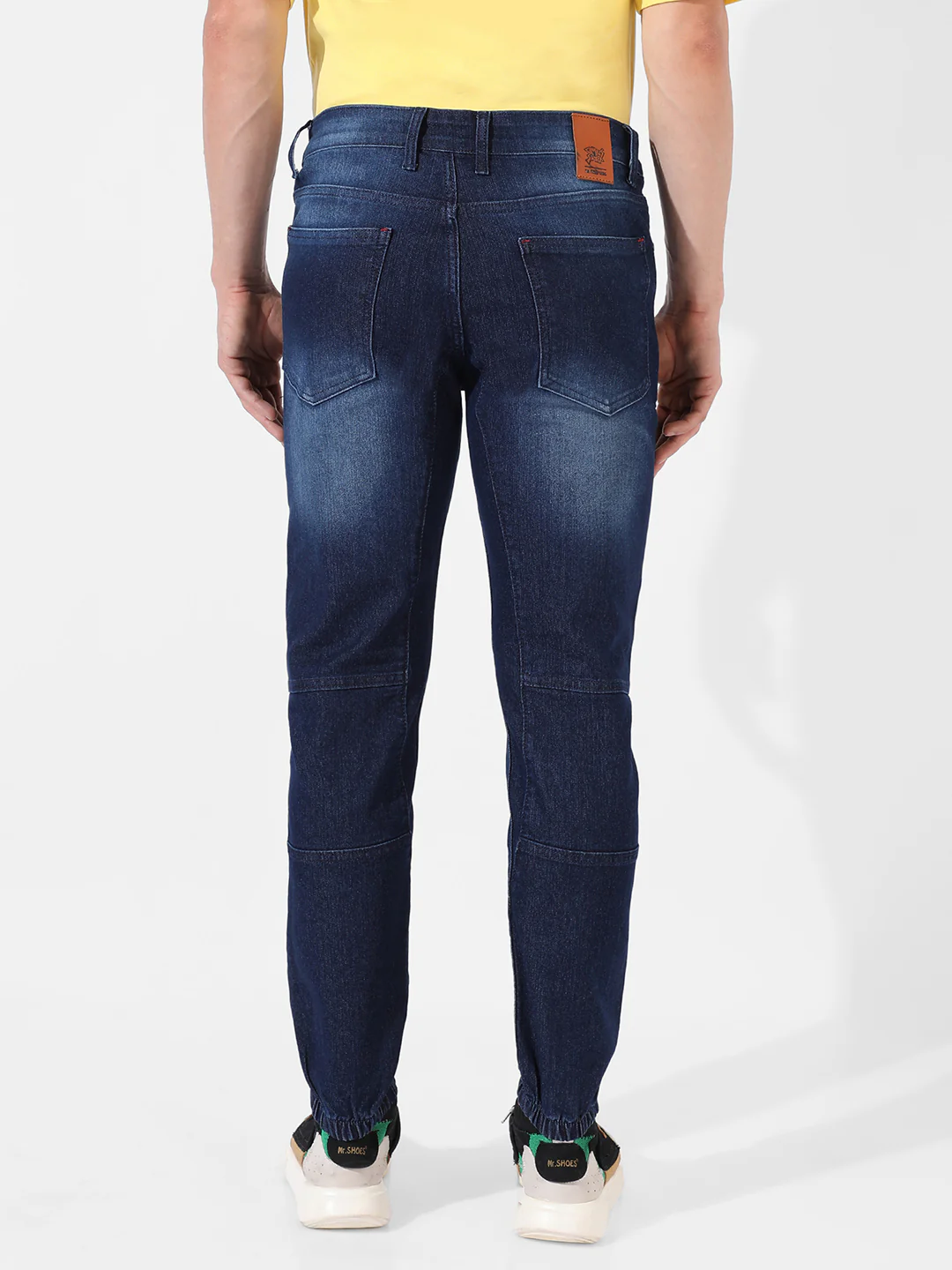 Self-Design Parallel Stitched Denim Jeans - Image 4