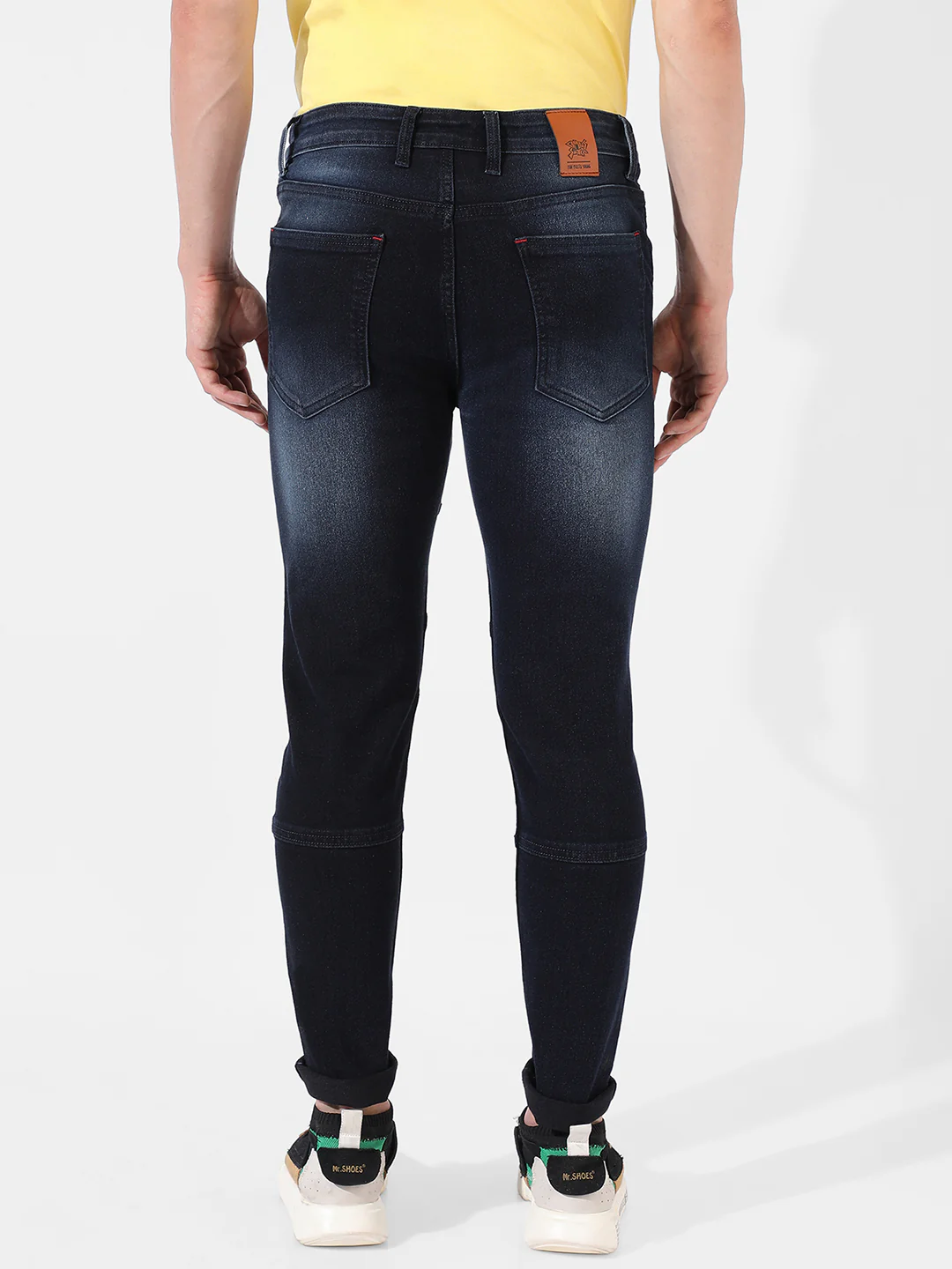 Self-Design Patched Denim Jeans - Image 4