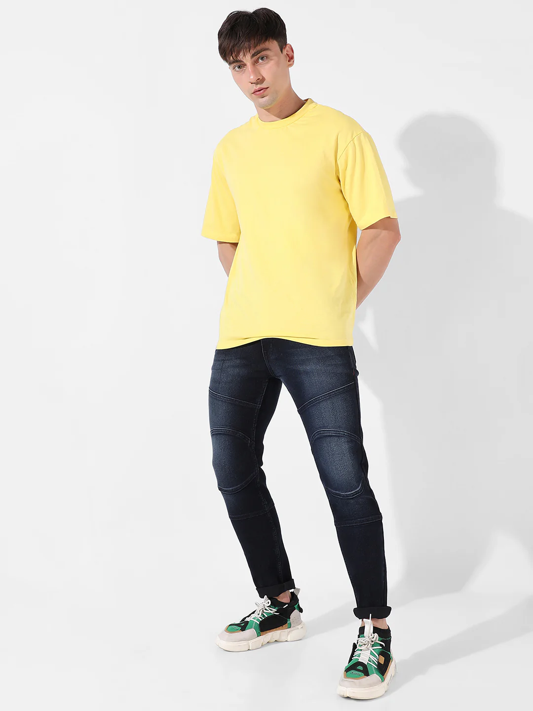 Self-Design Patched Denim Jeans - Image 5