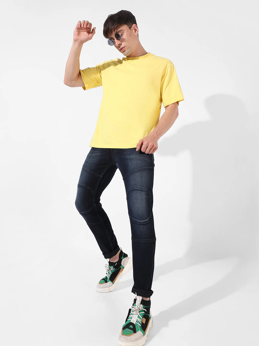 Self-Design Patched Denim Jeans - Image 6