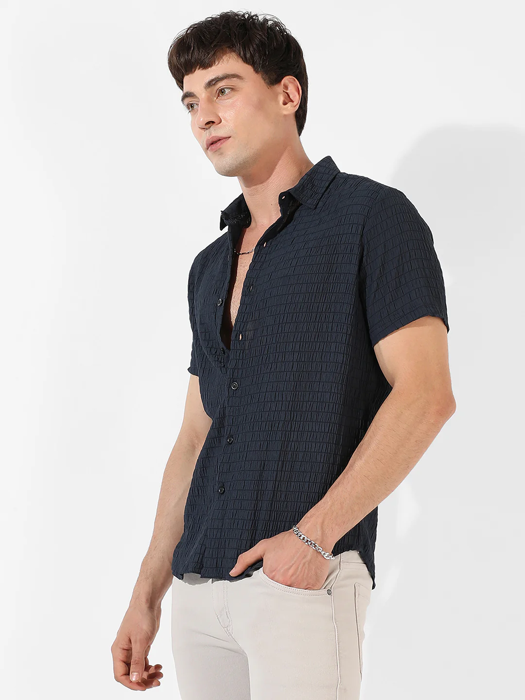 Textured Casual Shirt - Image 3