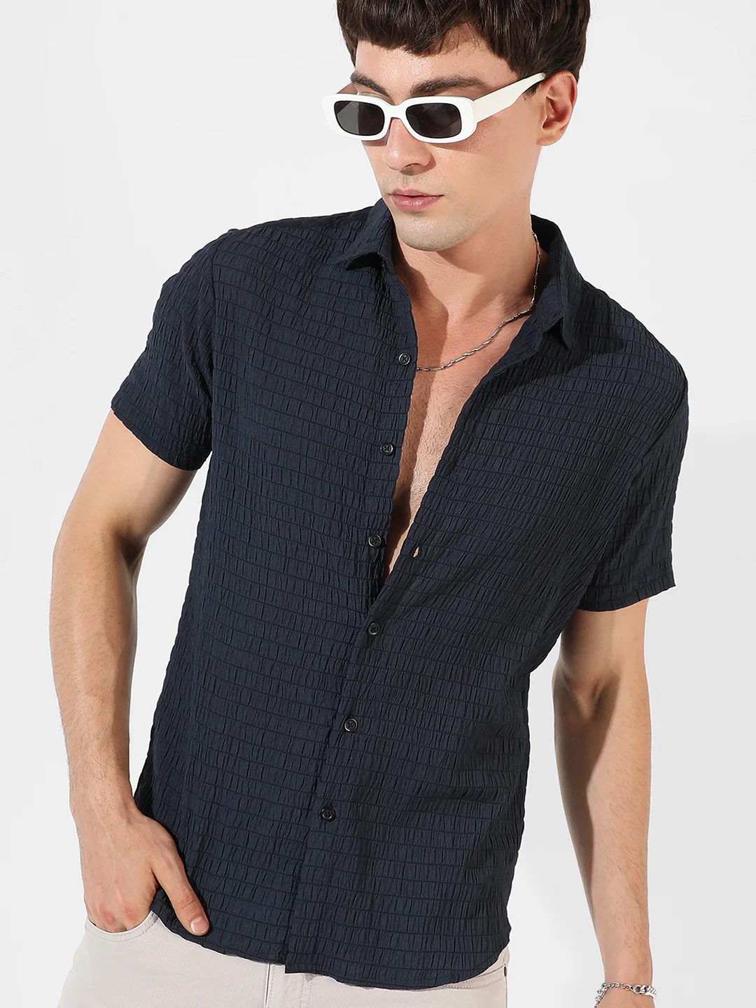 Textured Casual Shirt - Image 9