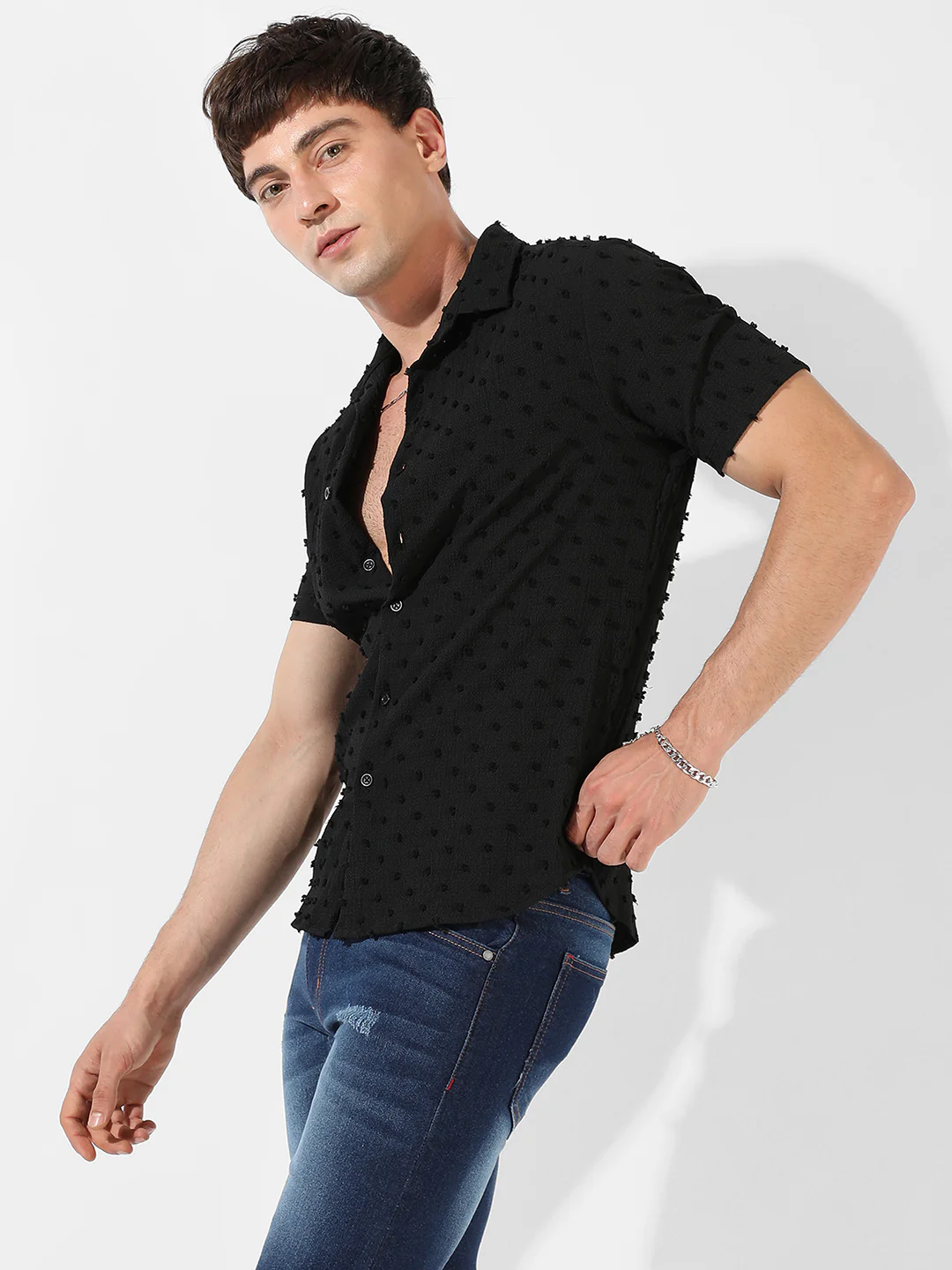 Self-Design Pom-Pom Shirt - Image 3