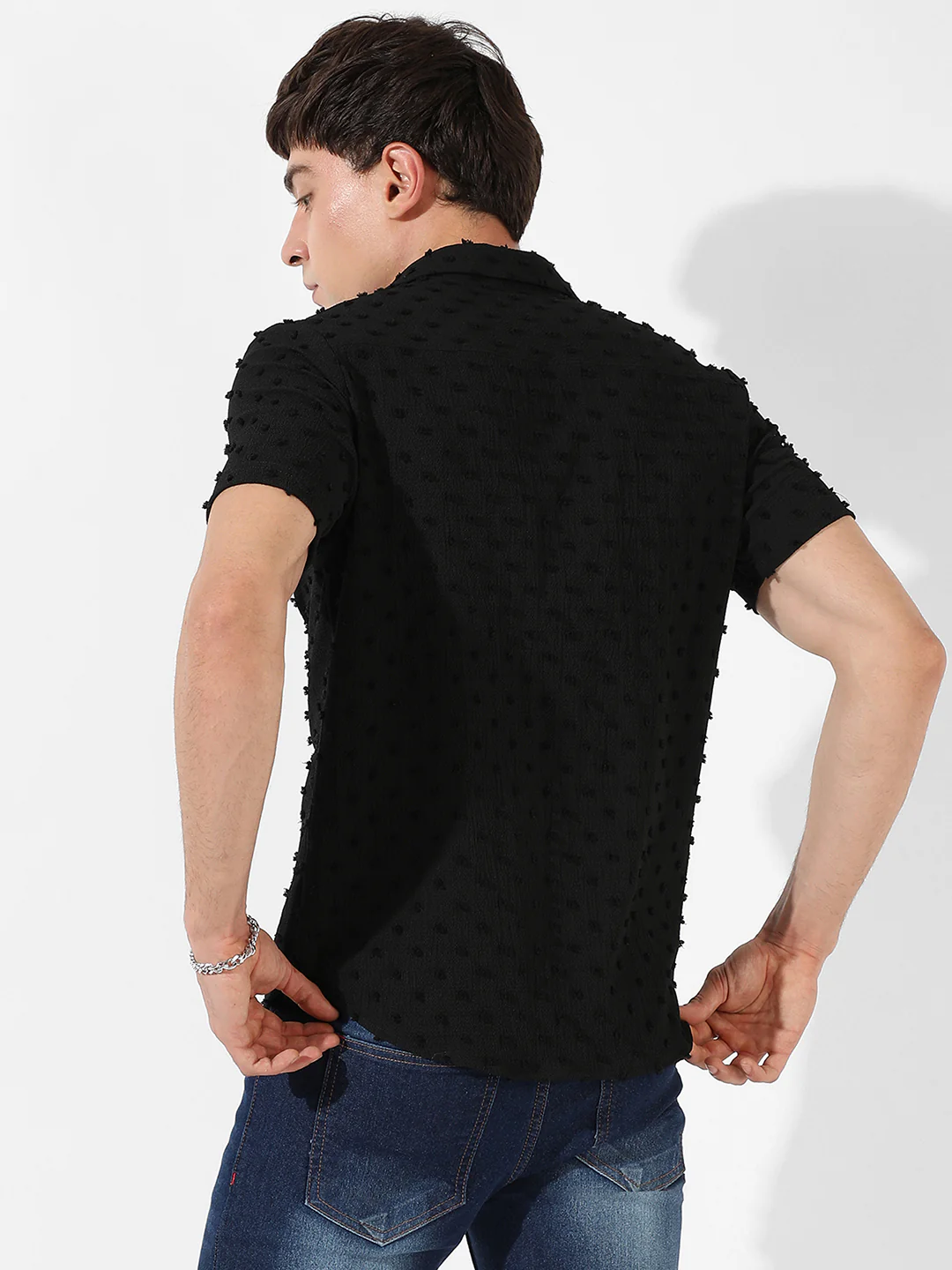 Self-Design Pom-Pom Shirt - Image 4