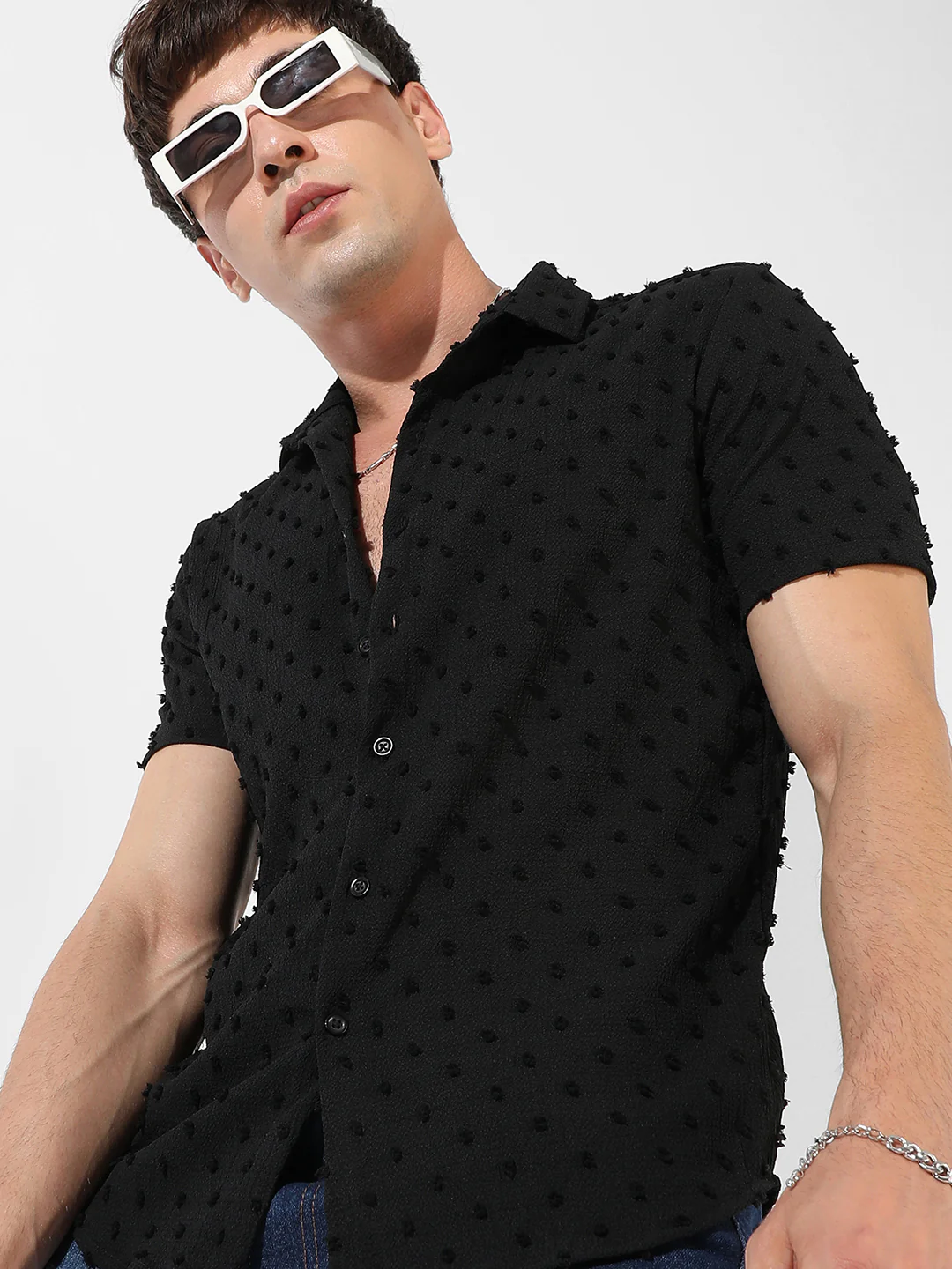 Self-Design Pom-Pom Shirt - Image 9