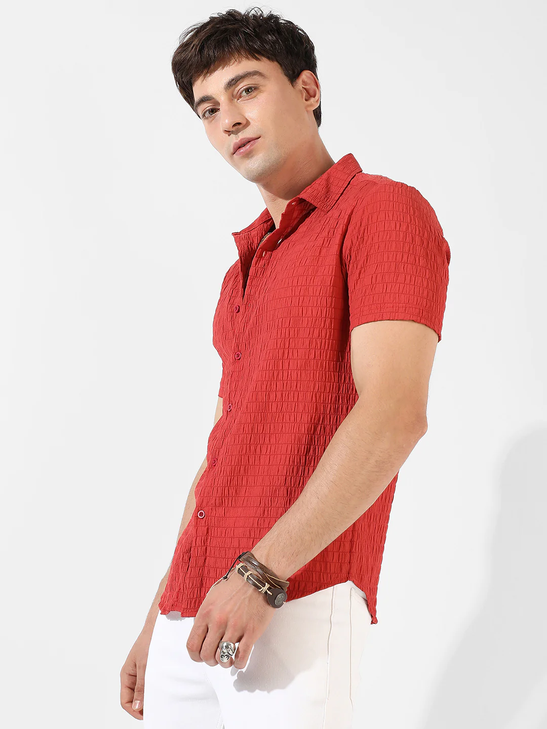 Ruched Casual Shirt - Image 6