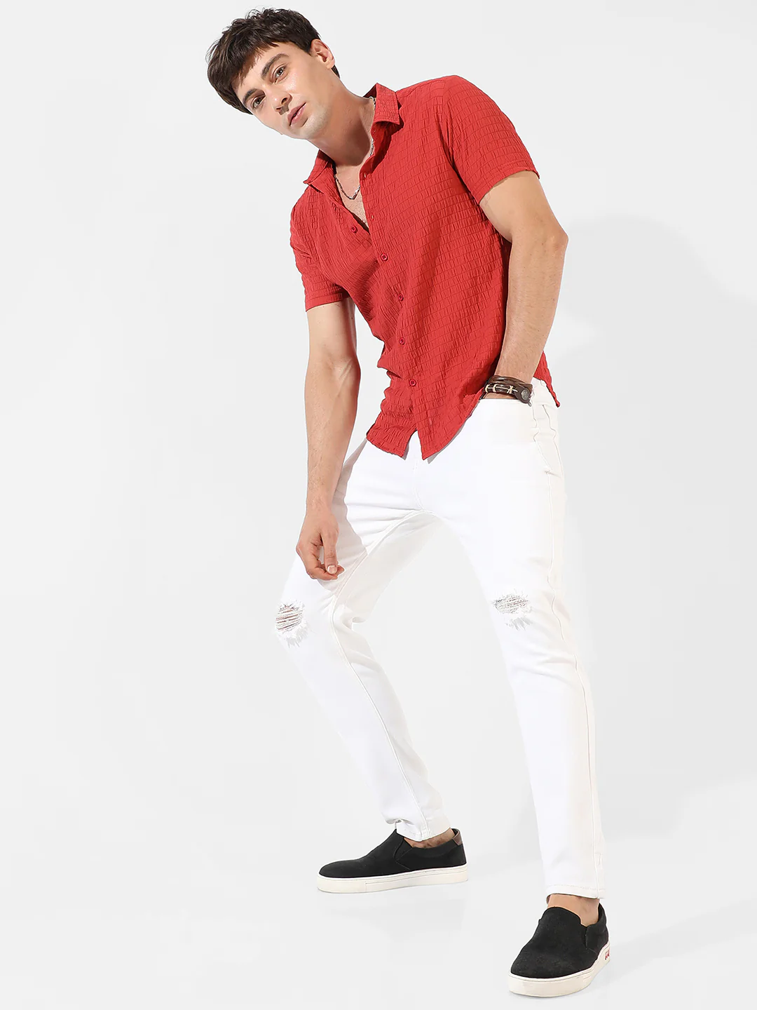 Ruched Casual Shirt - Image 8
