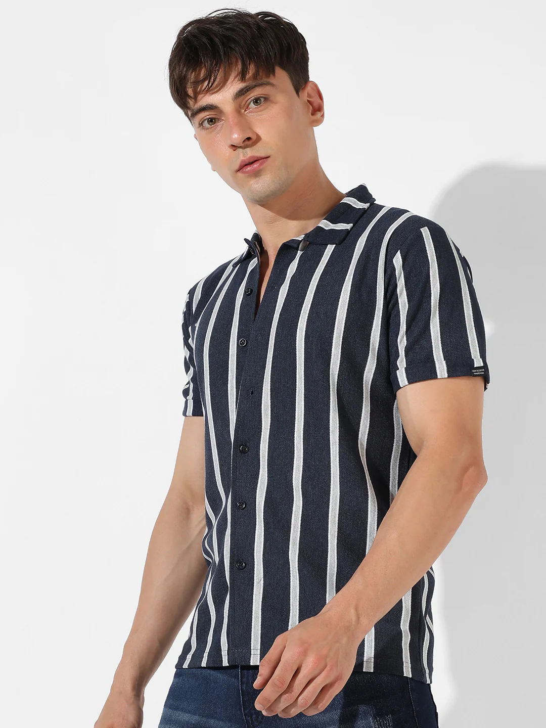 Contrast Halo Striped Shirt - Image 3