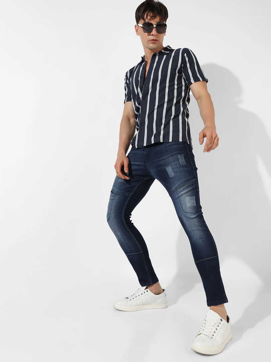 Contrast Halo Striped Shirt - Image 5