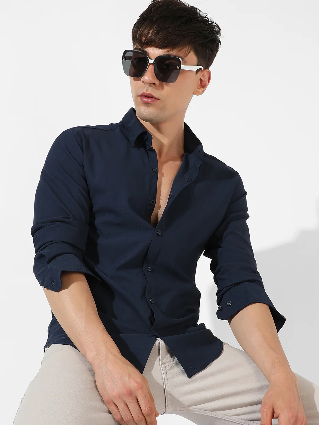 Solid Casual Shirt