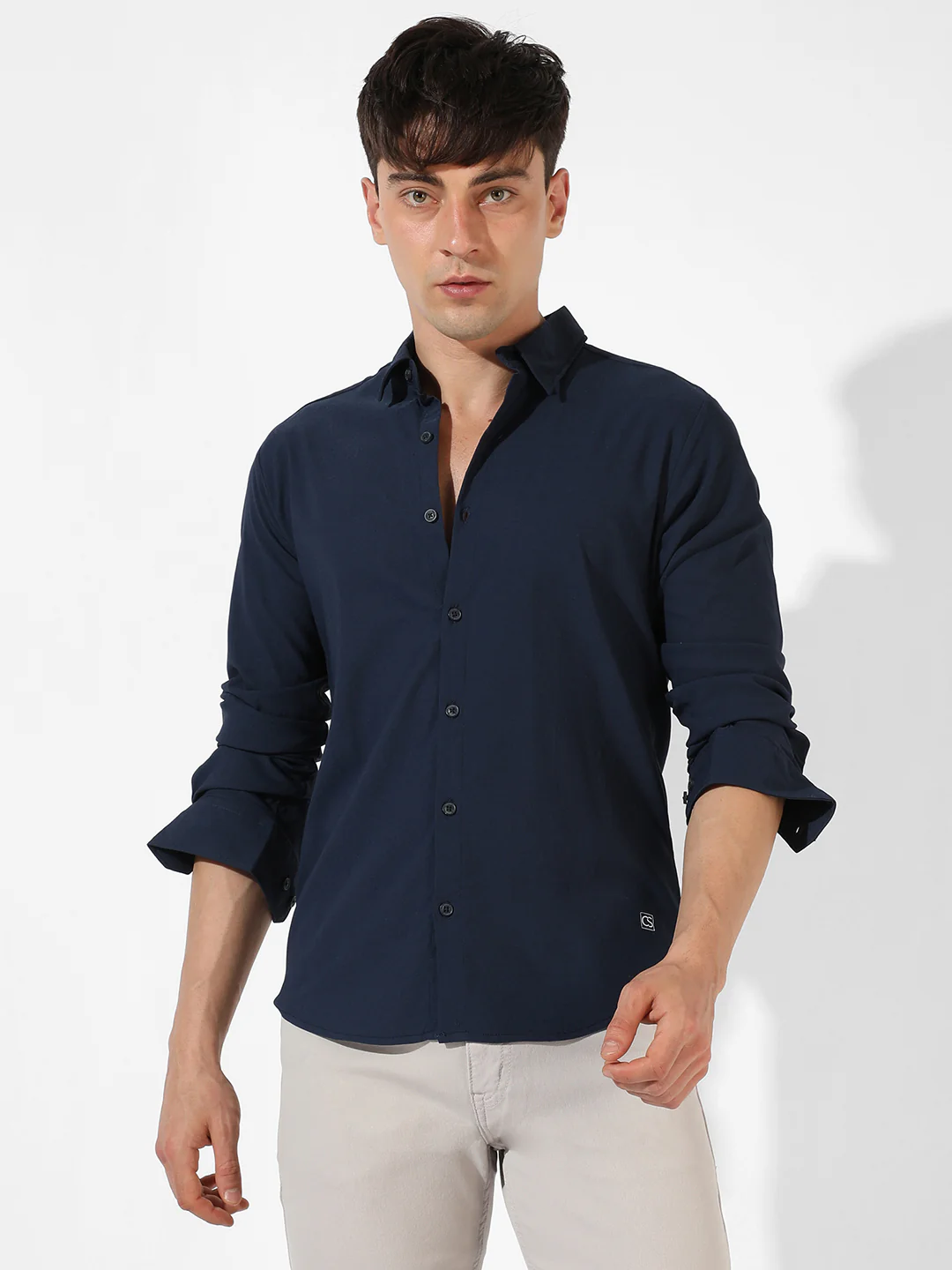 Solid Casual Shirt - Image 2