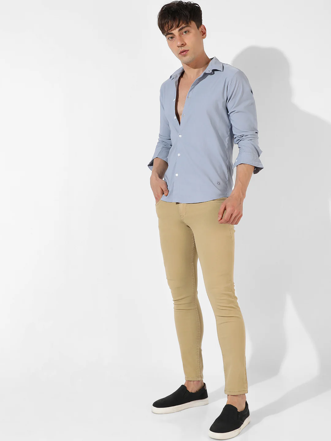 Solid Blue Oxford Shirt - Image 6