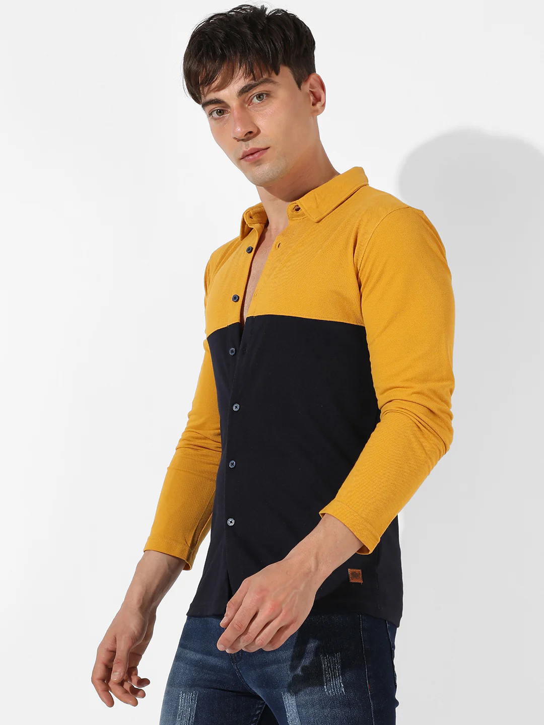 Contrast Panel Shirt - Image 3