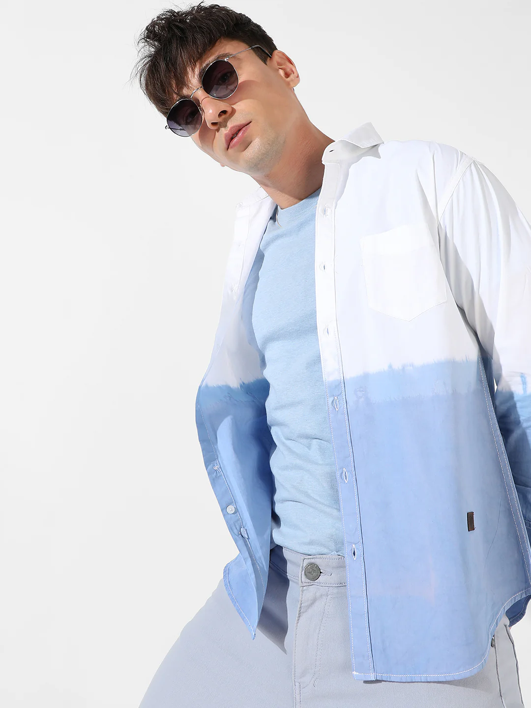 Contrast Ombre Shirt - Image 10