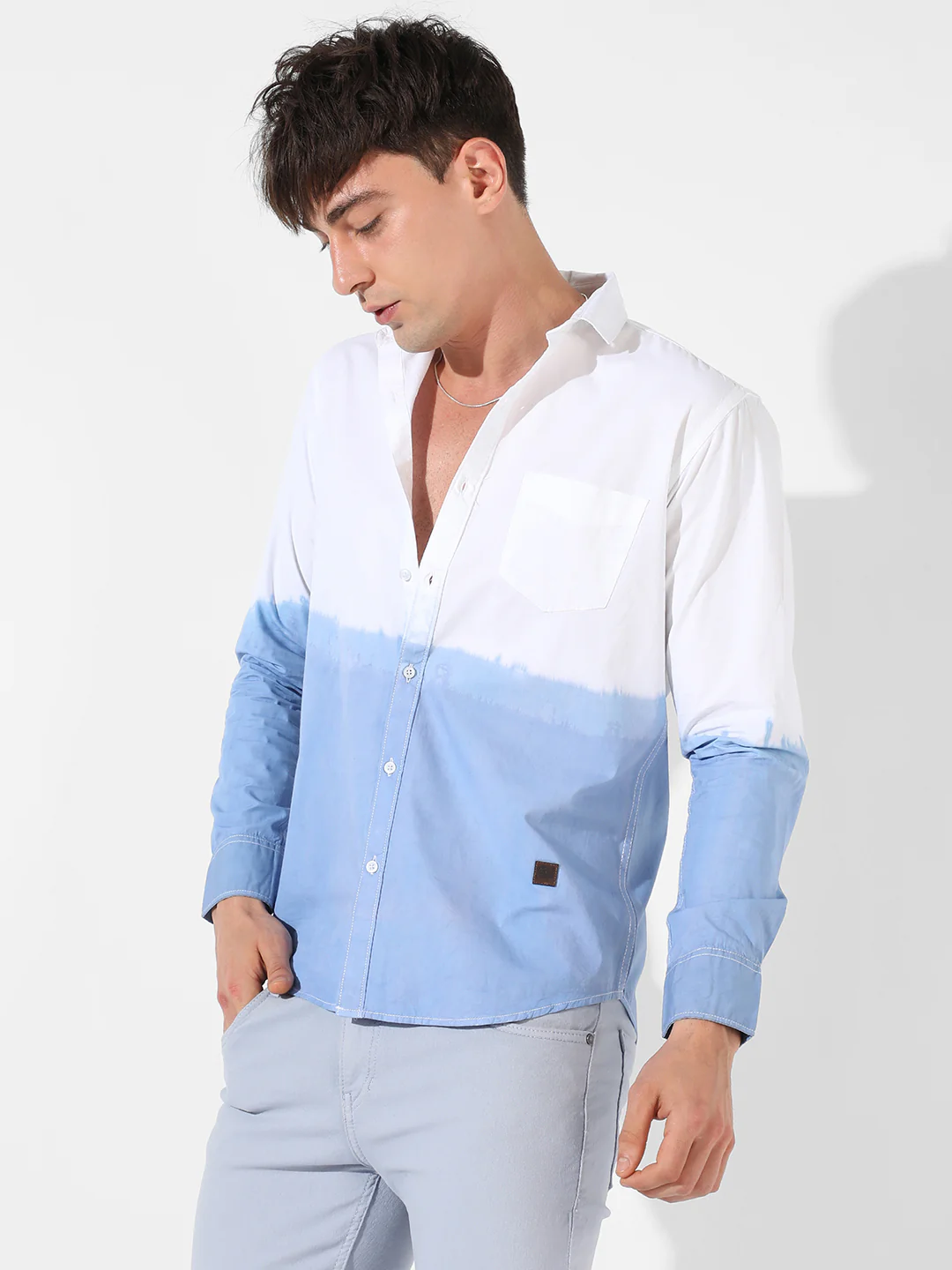Contrast Ombre Shirt - Image 11