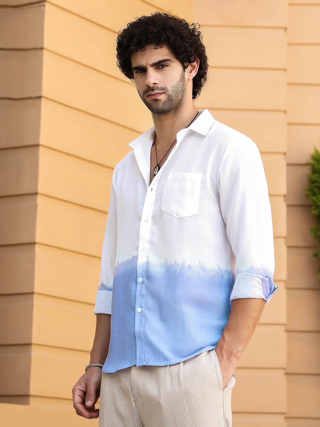 Contrast Ombre Shirt - Image 4