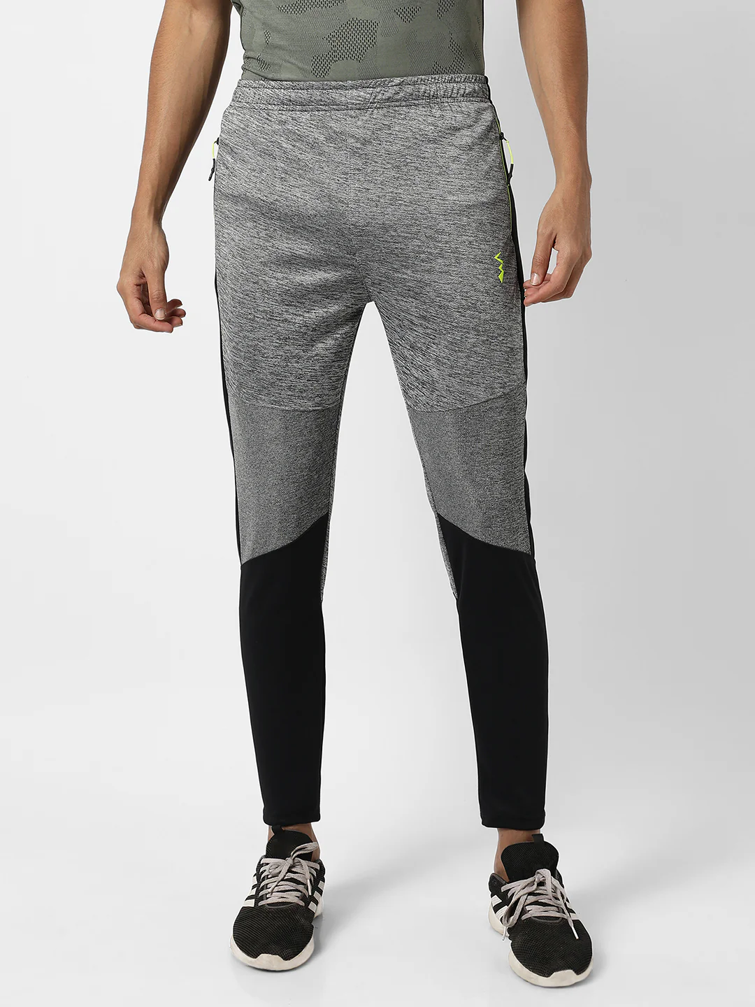 Contrast Heathered Trackpants - Image 3