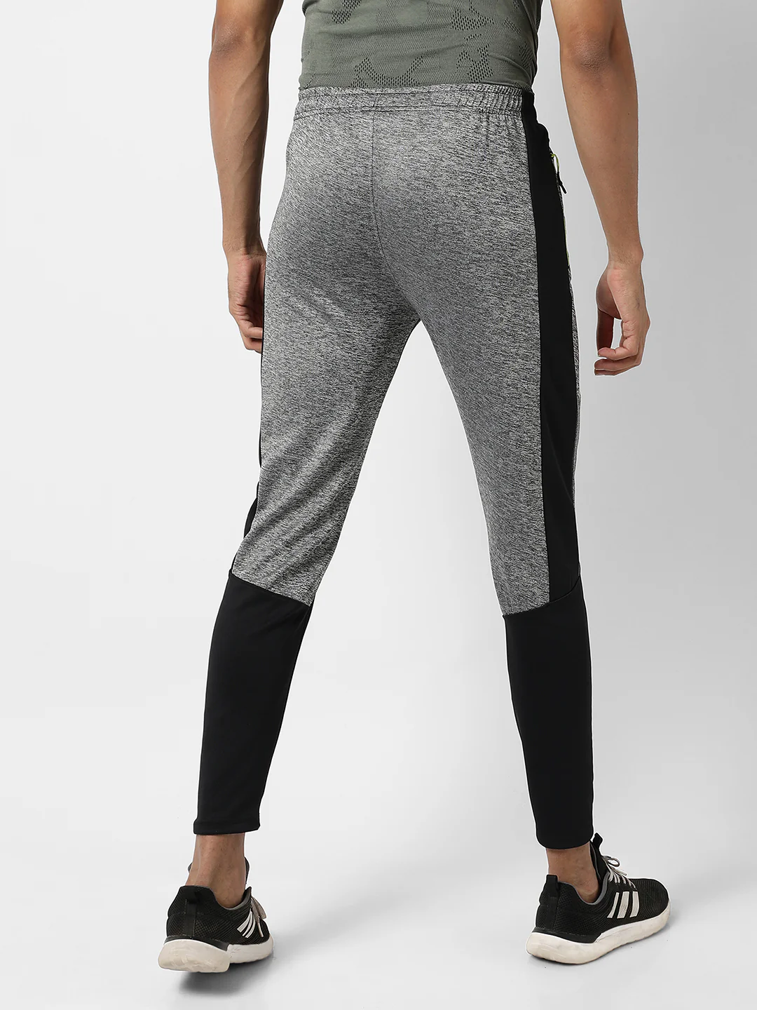 Contrast Heathered Trackpants - Image 4