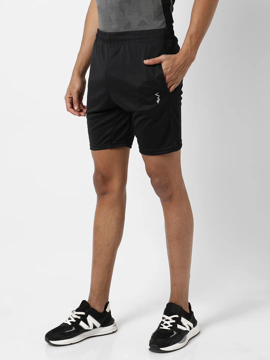 Solid Activewear Shorts - Image 3
