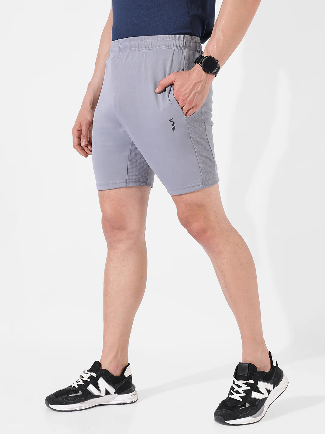 Solid Activewear Shorts - Image 3