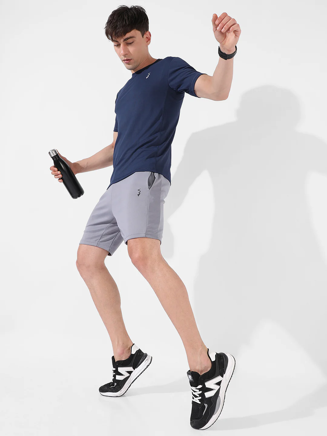 Solid Activewear Shorts - Image 6