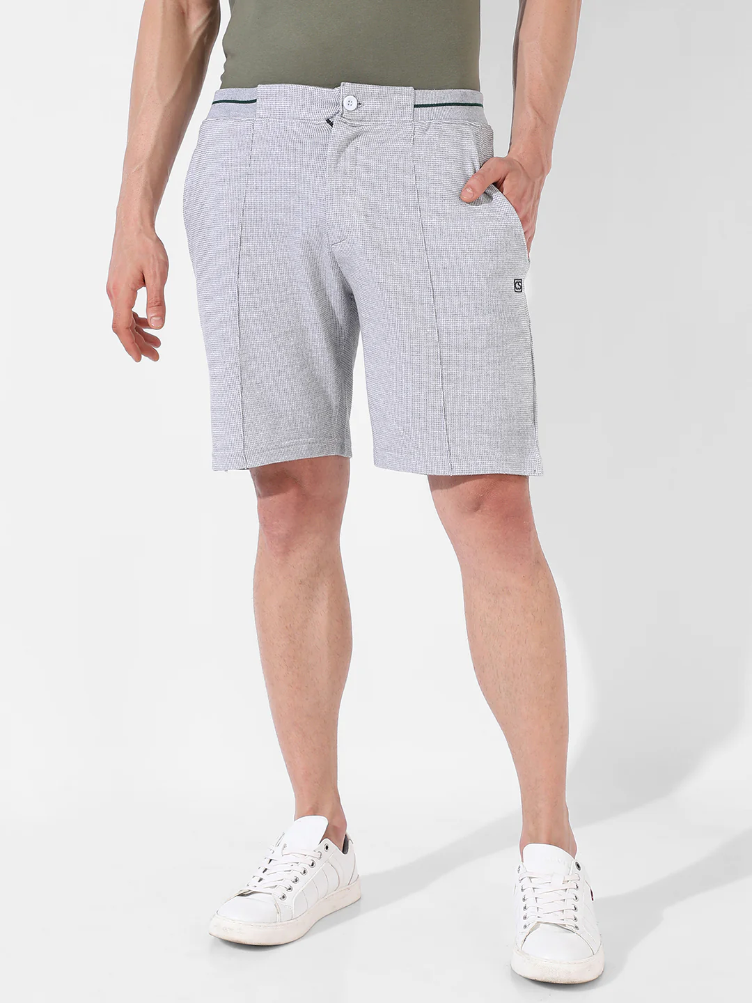 Solid Casual Shorts - Image 2