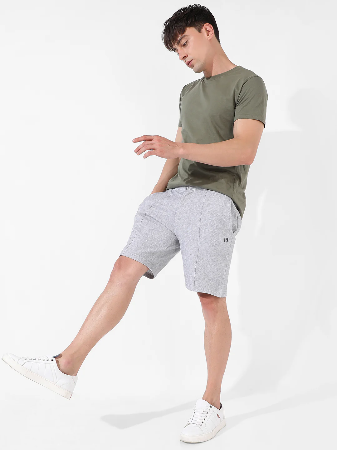 Solid Casual Shorts - Image 6