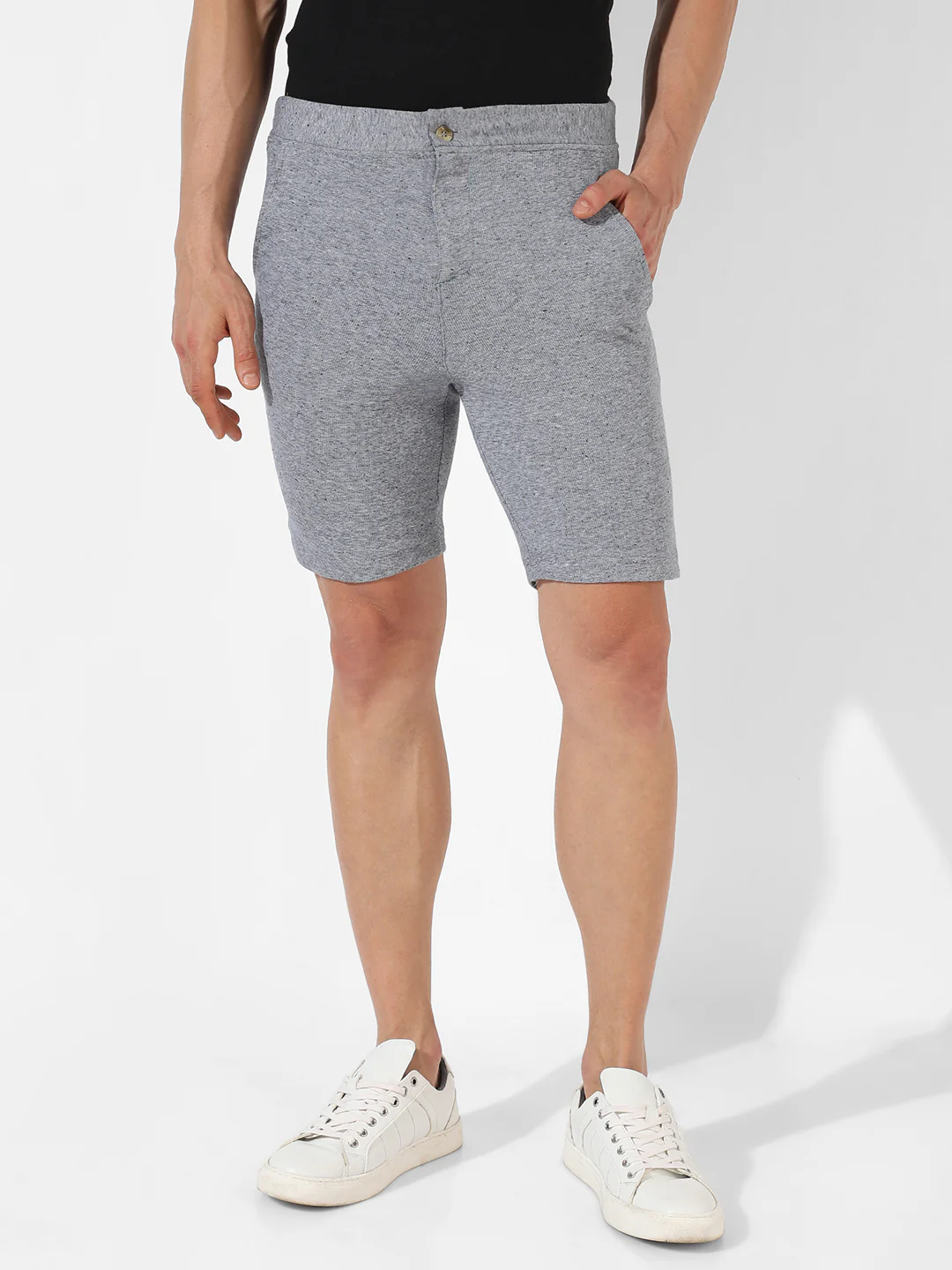 Solid Casual Shorts - Image 2