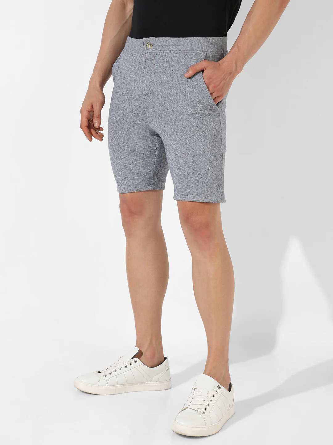 Solid Casual Shorts - Image 3