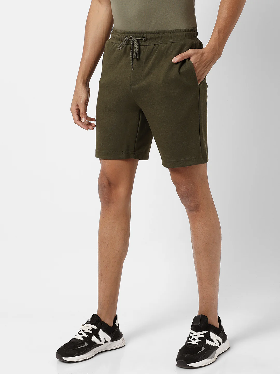 Solid Casual Shorts - Image 3