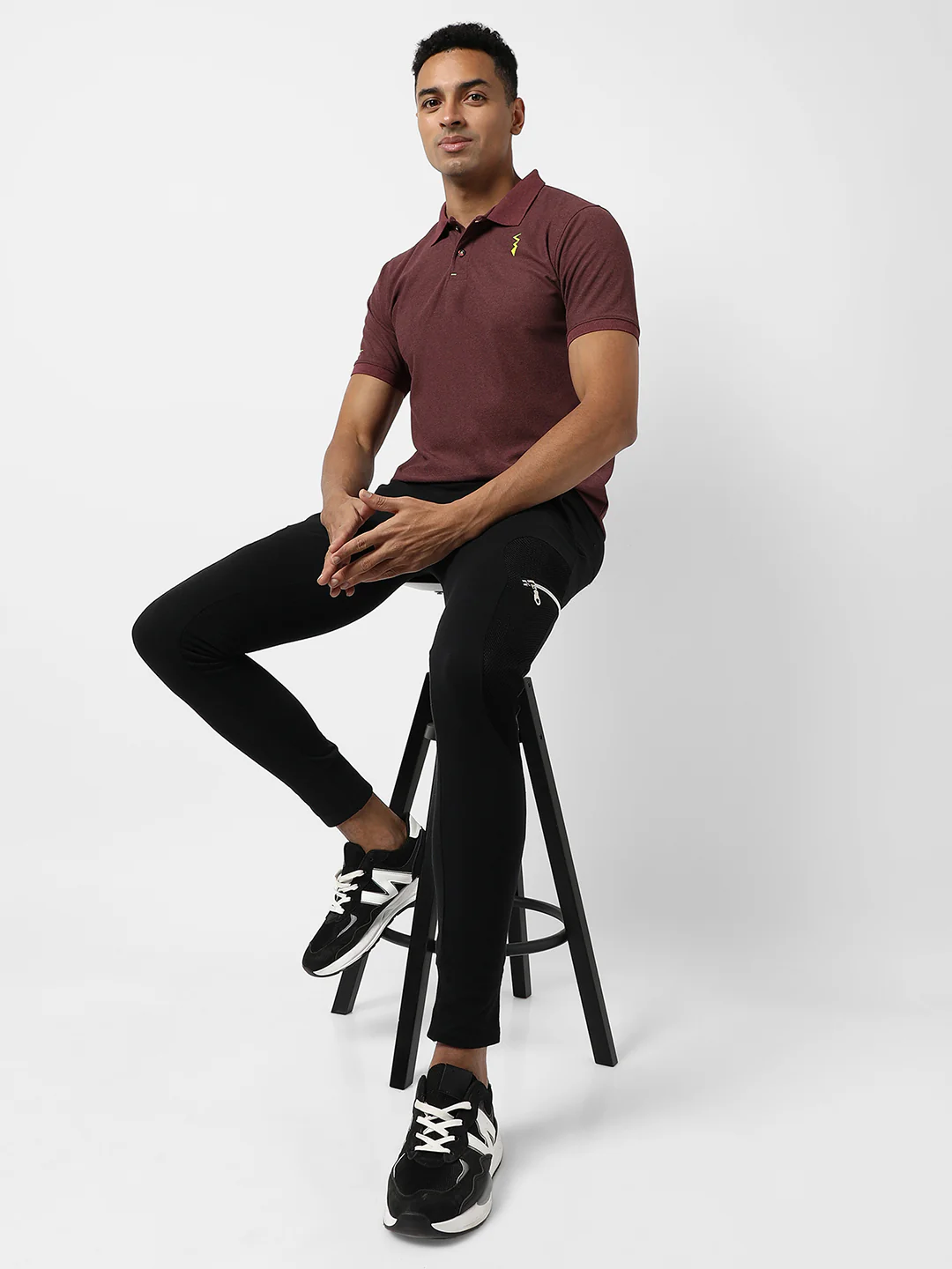 Basic Activewear Polo T-Shirt - Image 6