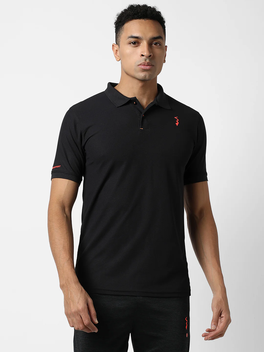 Basic Activewear Polo T-Shirt - Image 2