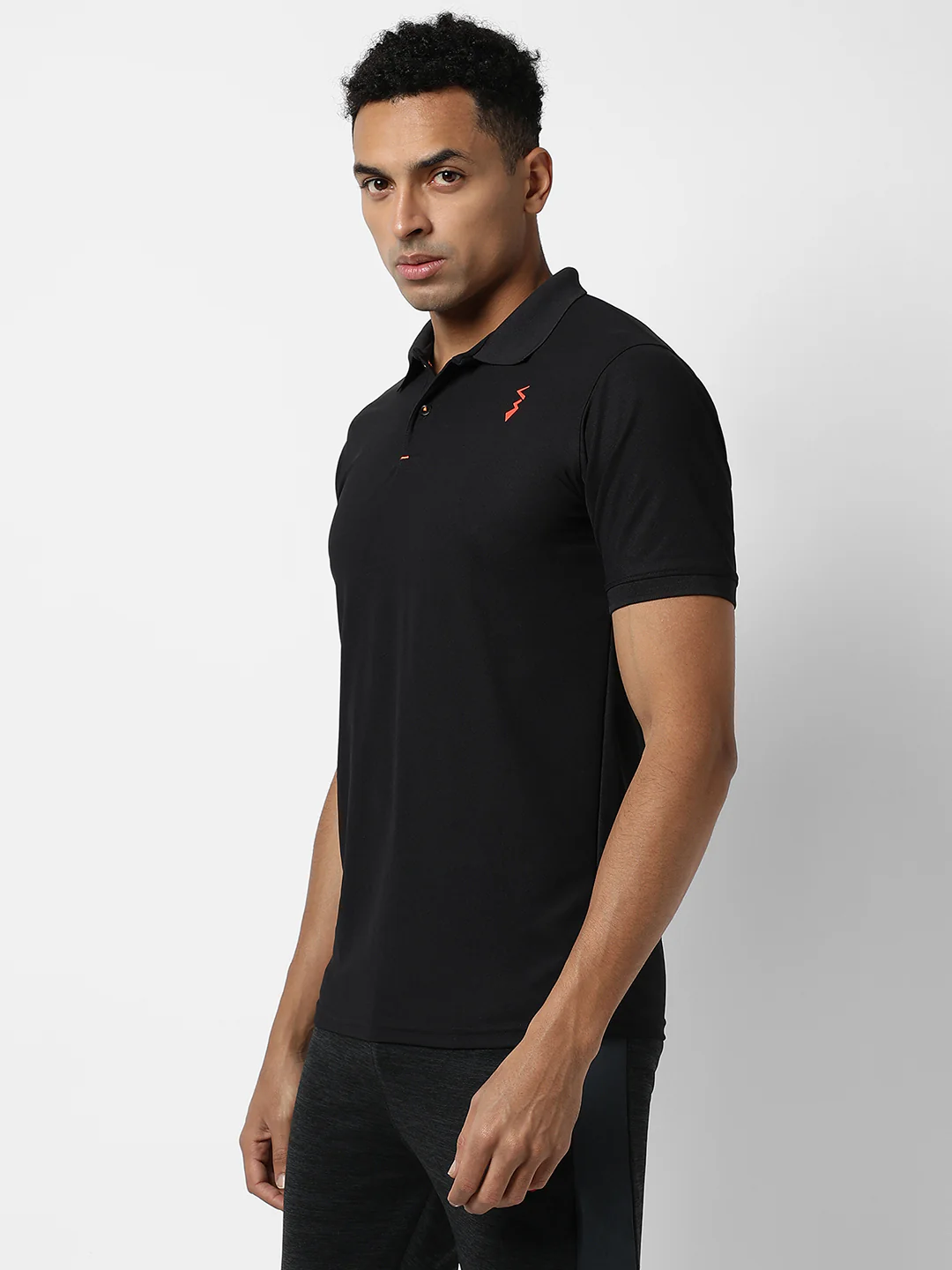 Basic Activewear Polo T-Shirt - Image 3