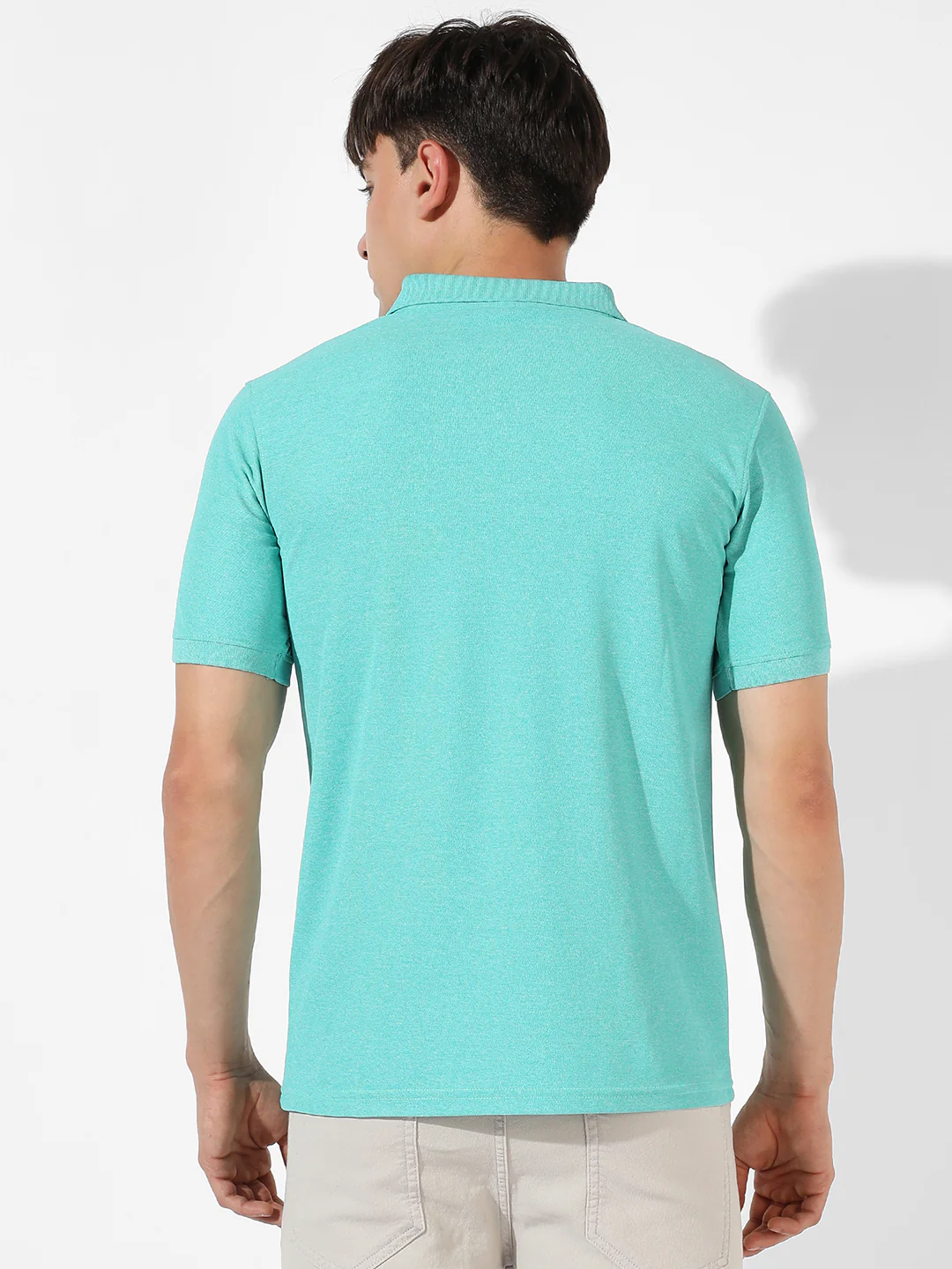Solid Polo Activewear T-Shirt - Image 4