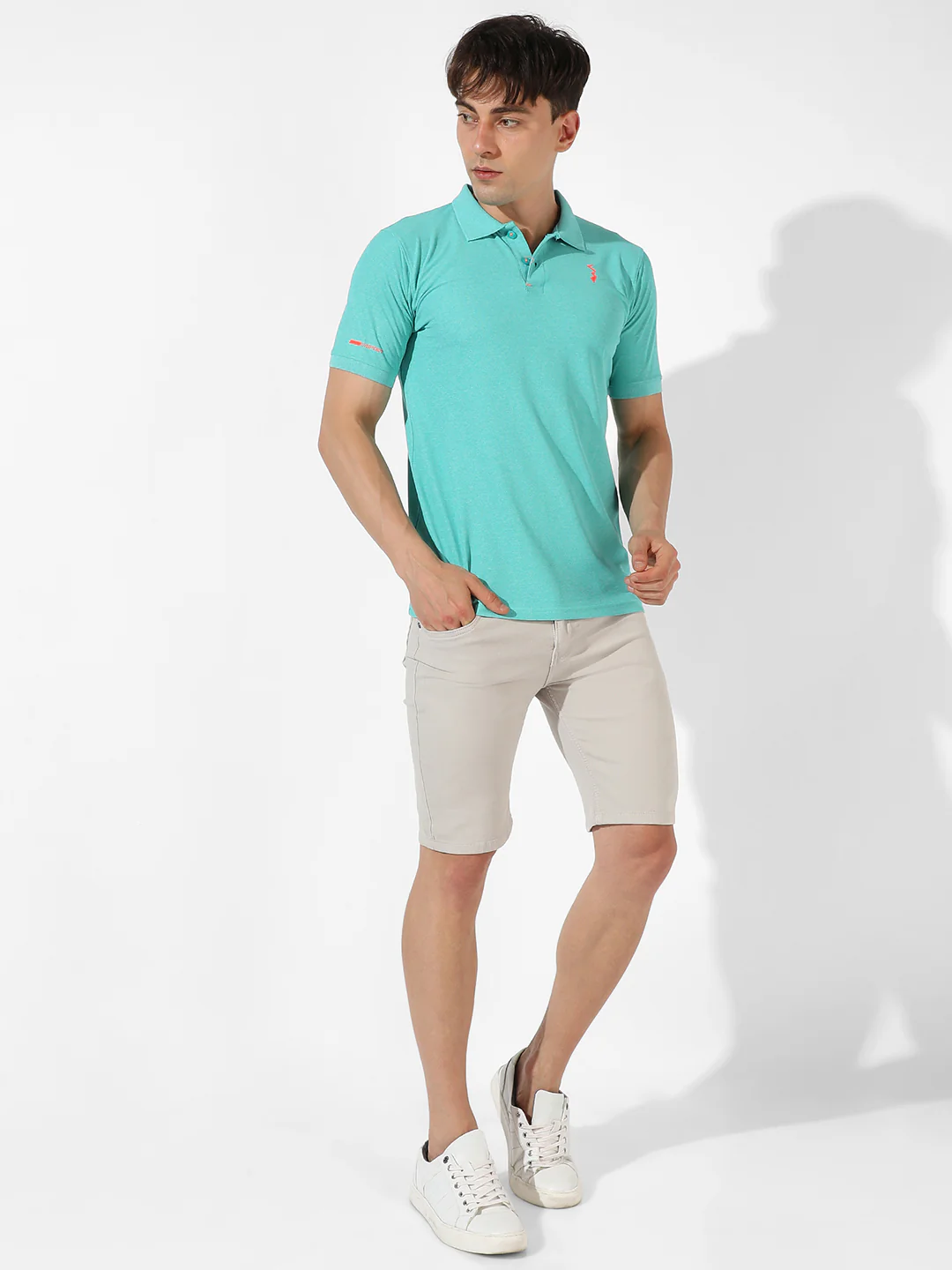 Solid Polo Activewear T-Shirt - Image 6