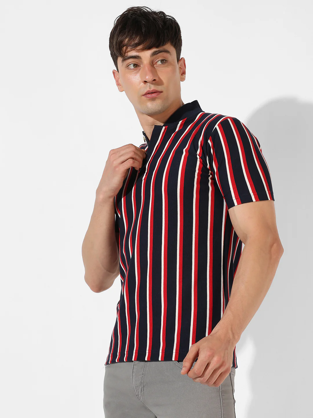 Striped Casual T-Shirt - Image 3