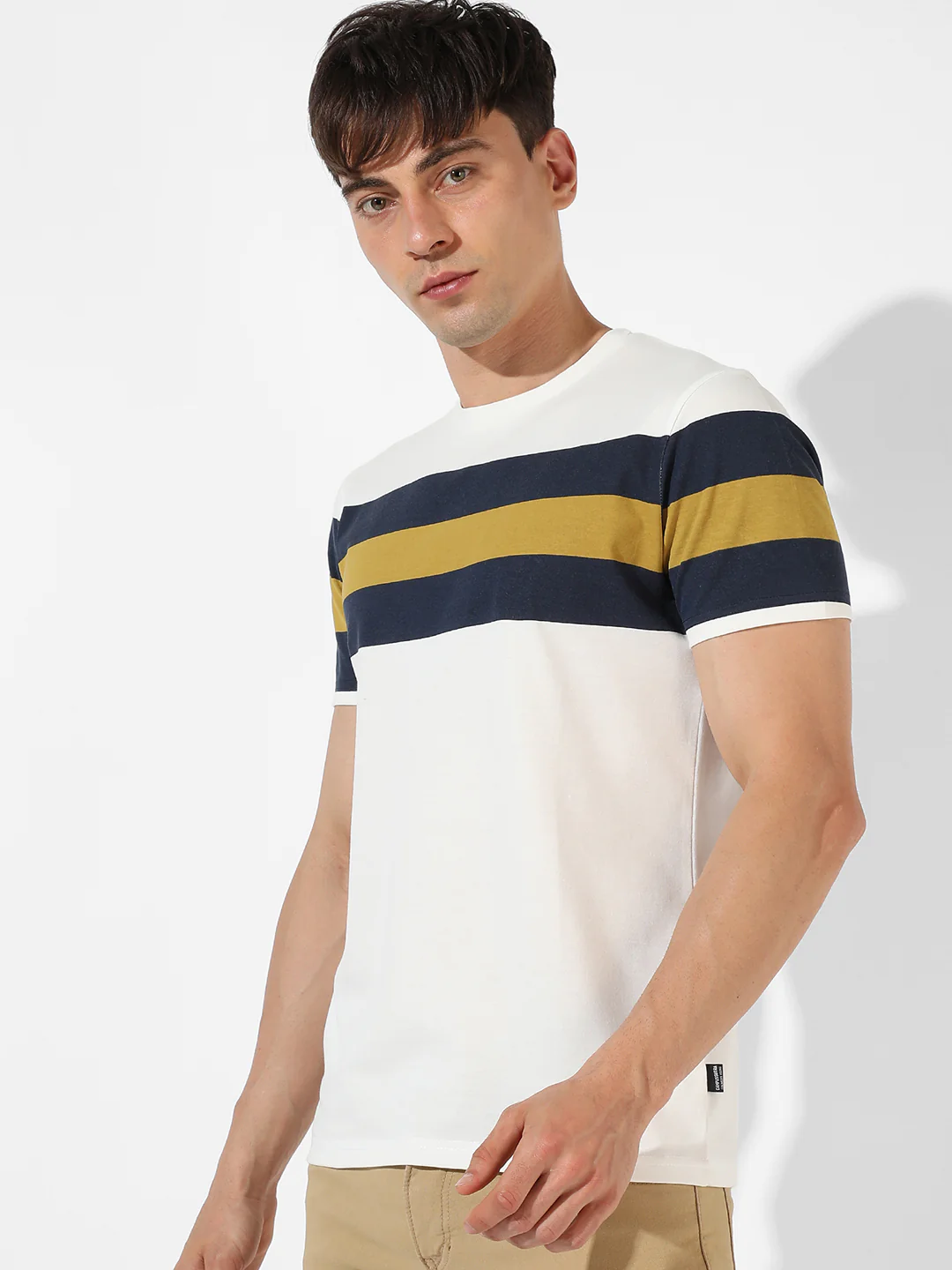 Colourblocked Casual T-Shirt - Image 3