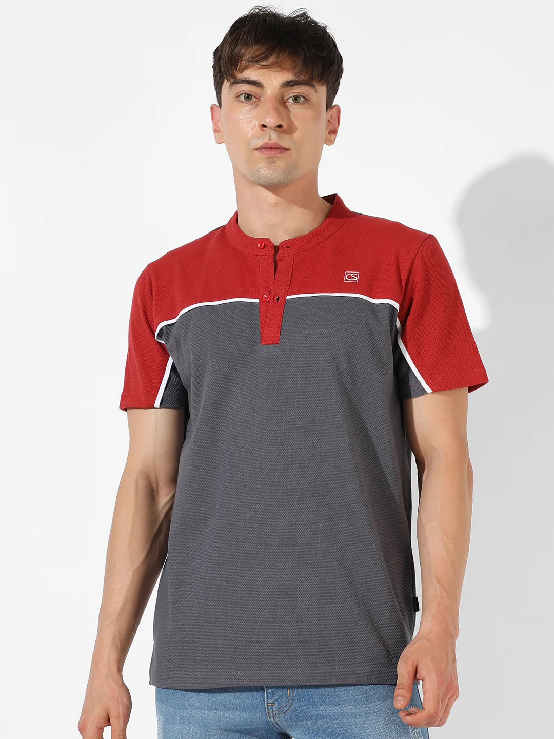 Colourblocked Casual T-Shirt - Image 2