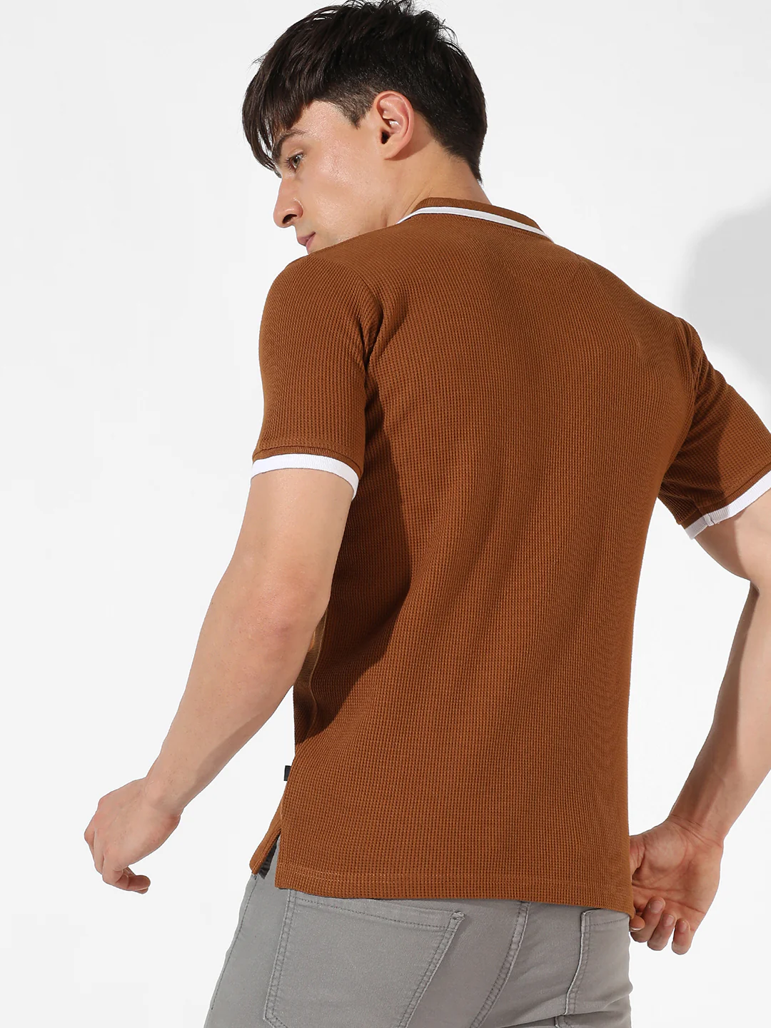 Solid Casual T-Shirt - Image 4