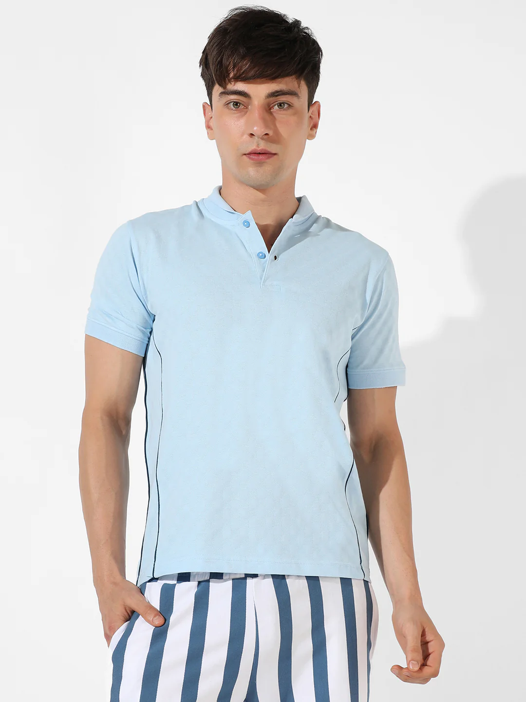 Textured Casual T-Shirt - Image 2