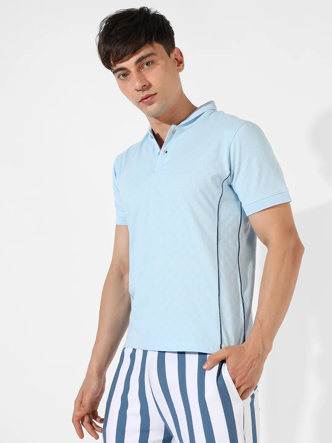 Textured Casual T-Shirt - Image 3
