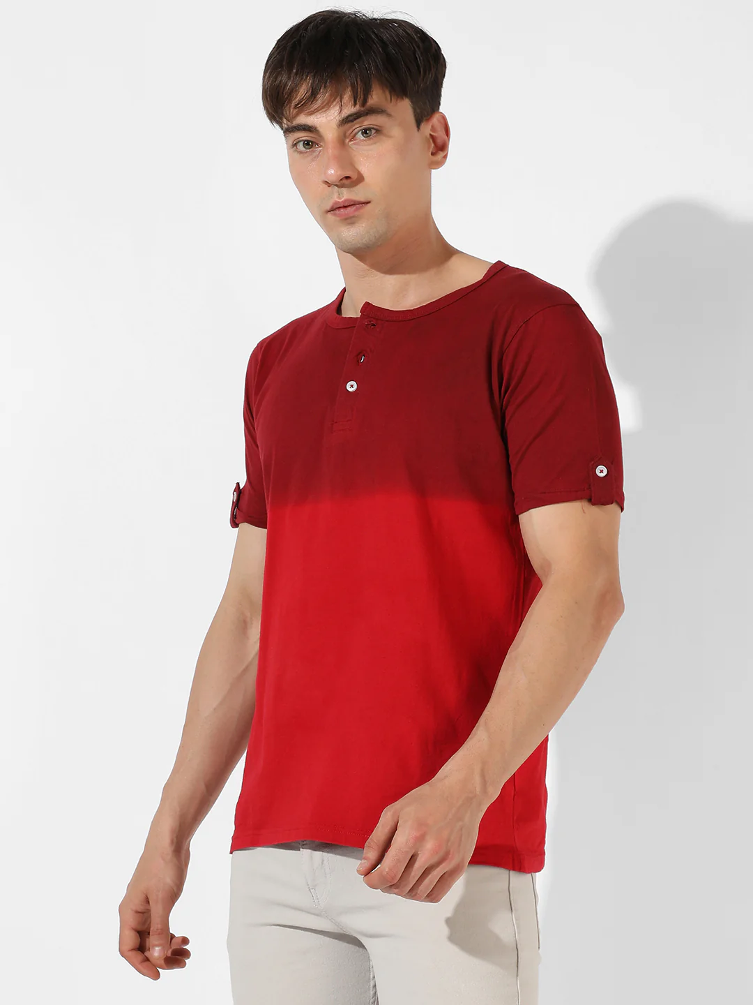 Colourblocked Casual T-Shirt - Image 3