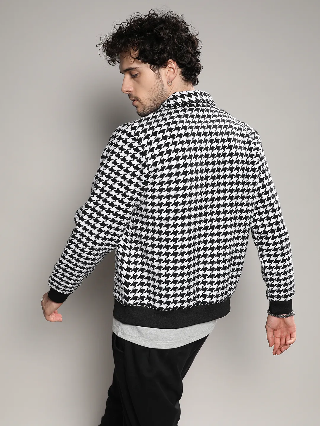 Houndstooth Denim Jacket - Image 4