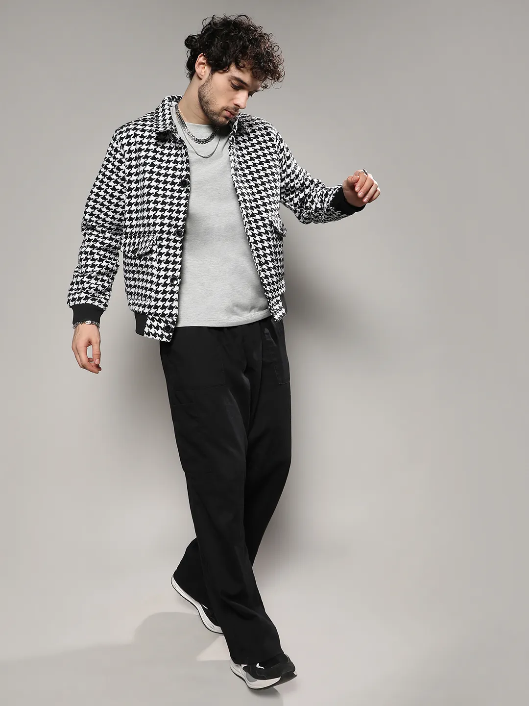 Houndstooth Denim Jacket - Image 5