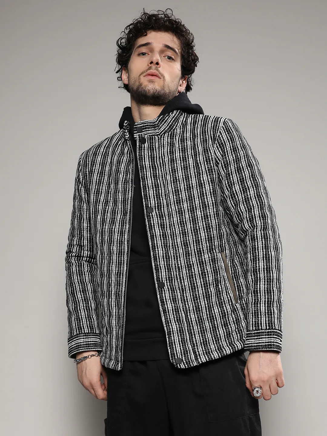 Multitrack Striped Quilted Jacket - Image 2