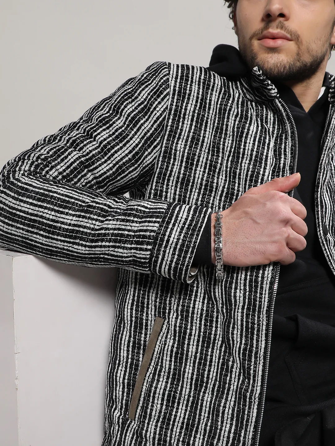 Multitrack Striped Quilted Jacket - Image 7